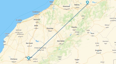 Marrakech y Fez en avión