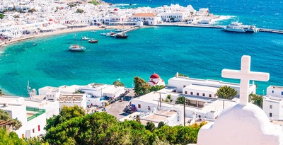Atenas, Peloponeso y Mykonos