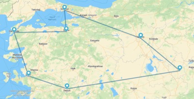 Estambúl, Ankara, Capadocia, Pamukkale, Esmirna y Canakkale